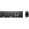 Klaviatūra HP 720 MULTI RCHRGBL WLS KB MS, Pilno dydžio (100%), Belaidė, USB + Bluetooth, Mechaninė, Juoda, Pelė pridėta
