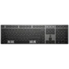 HP 725 daugiafunkcė įkraunama belaidė klaviatūra, viso dydžio (100%), belaidė, RF belaidė + Bluetooth, juoda