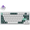 Žaidimų klaviatūra Keychron Q1 HE Gateron Double-Rail Magnetic belaidė magnetinė-mechaninė su apšvietimu, balta