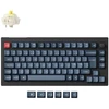 Klaviatūra Keychron V1 Max, 75 %, laidinis ir belaidis, USB + RF belaidis + „Bluetooth“, mechaninis, RGB LED, juodas, pilkas