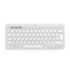 Belaidė klaviatūra Logitech PEBBLE KEYS 2 K380S, Baltos spalvos, Išdėstymas: Šiaurės šalių (Qwerty)