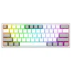Klaviatūra REDRAGON K617-RGB Fizz RGB Baltas/Pilkas, su laidu, USB, Mechaninė, Pilkas, Baltas
