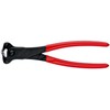 Knipex 68 01 200, Replės su pjovimo galais, 4 mm, 3,1 cm, Plastikas, Raudonas, 50 mm