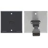 Kramer Electronics WP-H1M(WP-HDMI1M)/EU/GB(W), HDMI, Europa, Jungtinė Karalystė, Siena, Balta, 80 mm, 40 mm