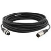 „Kramer Electronics“ XLR keturių kontaktų stiliaus jungtis, 0,5 m, XLR (3 kontaktų), kištukas, XLR (3 kontaktų), lizdas, 0,5 m, juodas