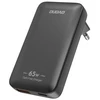 Ladowarka jungiama į tinklą GaN Dudao A65Q 65W USB-A / USB-C PD ultracienka - juoda