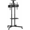 Laikiklis Equip Ekonomiškas daugiafunkcis televizoriaus vežimėlis, 50 kg, 94 cm (37"), 177,8 cm (70"), 600 x 400 mm, aukščio reguliavimas, juodas