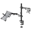 Laikiklis GOOBAY Monitorhalter Nešiojamas kompiuteris-Arm Flex 13-32'',Monitorius max.8/NB max.4,5kg