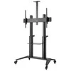 Laikiklis Manhattan MANHATTAN Aliuminio TV-Ständer rollbar 70"-120" 140kg (Speditionsversand)