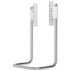 Laikiklis Multibrackets M dujinio pakėlimo svirties rankena, plokščio montavimo svirtis, metalinė, balta, plienas, Multibrackets M dujinio pakėlimo svirtis, 500g, 138 mm