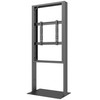 Laikiklis Multibrackets M Pro serija – korpusas 55" grindų tvirtinimo B2B vidutinis juodas, plieno, juodas, portretinis, 139,7 cm (55"), 50 kg, 200 x 200 mm