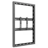 Laikiklis „Multibrackets M Pro“ serija – korpusas, 43 colių, plonas, mažas, juodas, plienas, juodas, horizontaliai / vertikaliai, 109,2 cm (43 coliai), 25 kg, 100 x 100 mm