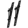 Laikiklis Multibrackets M Pro serija – 600 mm pakreipiamos svirtys, plokščio montavimo svirtis, juoda, plienas, 30 kg, bėgelis, -15–0°