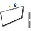 Laikiklis Multibrackets M Pro serija – kraštovaizdžio montavimo šablonas, juodas, Montavimo šablonas, juodas, plienas, 260 mm, 90 mm, 80 mm