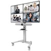 Laikiklis NewStar „Neomounts AFLS-825WH1“ vaizdo juostos ir multimedijos rinkinys – universalus, lentyna, 9kg, 225–651 mm, balta, plienas, 2,92 kg