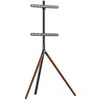 Laikiklis Sinox Beslag Sinox Trikojis TV stovas ant grindų. 45"-65". Juodas ir riešutmedžio, 114,3 cm (45"), 165,1 cm (65"), 200 x 200 mm, 400 x 400 mm, 140°, riešutmedžio