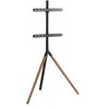 Laikiklis Sinox Beslag Sinox Trikojis TV stovas ant grindų. 45"-65". Juodas ir riešutmedžio, 114,3 cm (45"), 165,1 cm (65"), 200 x 200 mm, 400 x 400 mm, 140°, riešutmedžio