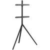 Laikiklis Sinox Trikojis televizoriaus stovas su pasukamu viršumi. 115–163 cm. Juodas
