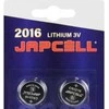 Japcell ličio baterijos 3,0 V - CR2016 - 2 vnt. pakuotėje