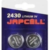 Japcell ličio baterija 3,0 V - CR2430 - 2 vnt. pakuotėje