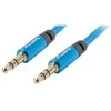 LANBERG CA-MJMJ-10CU-0010-BL Premium Cable Audio Mini lizdas, 3,5 mm 3 kontaktų. 1 m į pietus