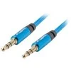 LANBERG CA-MJMJ-10CU-0030-BL Premium Cable Audio Mini lizdas, 3,5 mm 3 kontaktų. 3 m į pietus