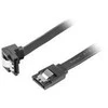 LANBERG CA-SASA-13CU-0050-BK CABLE SATA DATA II 6GB/S F/F 50cm METAL CIP ANGLED Juodas