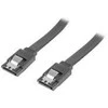 LANBERG CA-SASA-14CU-0050-BK cable SATA DATA II 6GB/S F/F 50cm METAL CLIPS Juodas