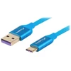 LANBERG CA-USBO-22CU-0018-BL laidas Premium Quck Charge 3.0 USB-C M A M 1,8m Mėlyna