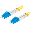 LANBERG šviesolaidinis laidas SM LC/UPC-LC/UPC dvipusis 5m LSZH g657a1 3.0mm geltonas