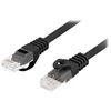 LANBERG Patchcord cat.6 UTP LSZH CU 3m juodas Fluke praėjo