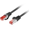LANBERG Patchcord cat.6 FTP LSZH CU 0.5m juodas Fluke passed