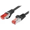 LANBERG Patchcord cat.6 FTP LSZH CU 1.5m juodas Fluke passed