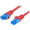 LANBERG patchcord kat.6A FTP LSZH CCA 15m raudona