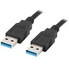 LANBERG cable USB-A M/M 3.0 0.5m juodas
