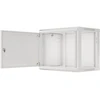 LANBERG sieninė spintelė 19 colių 9U 600x450 plieninės durys pilkas flat pack