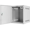 LANBERG Rack spintelė 10 colių sieninis laikiklis 6U 280x310 pilkas su metalinėmis durelėmis buto paketas