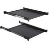 Lanview LVR1U-SLIDE-800MM-BL, lentyna, plienas, juoda, 2,8kg
