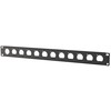 Lanview 1U rack panel with 12 holes