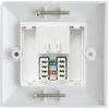 Lanview CAT6 priekinis skydelis Single Gang JK