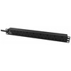 Lanview Lanview LVR-3MUK-SPD-UK8 PDU maitinimo skirstytuvas 8 x tinklo lizdas 1.4U juodas
