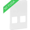 LAURITZ KNUDSEN Dangtelis FUGA T3 2x Keystone 1.5 modulio duomenų lizdui, tiekiamas be jungties, spalva: balta