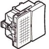 LAURITZ KNUDSEN Fuga® 1 poliaus jungiklis su raudona LED lempute, 16A 250V baltas