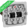 LAURITZ KNUDSEN FUGA 1 poliaus jungiklis 16A, be dangtelio