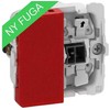 LAURITZ KNUDSEN FUGA 1 poliaus jungiklis su LED 0,5 modulio lempute 16A, be dangtelio.