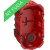 LAURITZ KNUDSEN FUGA Air ugniai atspari priekinė dėžutė, 2 moduliai, raudona