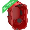 LK LAURITZ KNUDSEN FUGA Air ugniai atspari priekinė dėžutė, 1,5 modulio, raudona.