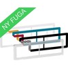 LAURITZ KNUDSEN FUGA CHOICE dizaino rėmelis su 6 spalvų pasirinkimais, 2x2 moduliai, skaidrus