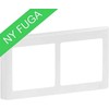 LK LAURITZ KNUDSEN FUGA SOFT dizaino rėmas 2 modulių horizontalus, baltas