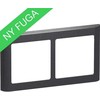 LAURITZ KNUDSEN FUGA SOFT dizaino rėmas, 2 moduliai, horizontalus, tamsiai pilkas